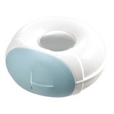 Maxbell Wall Mounted Wrap Cover Storage Box Multipurpose Punch Free for Home Bedroom Blue
