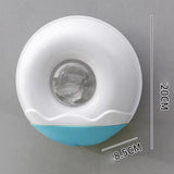 Maxbell Wall Mounted Wrap Cover Storage Box Multipurpose Punch Free for Home Bedroom Blue