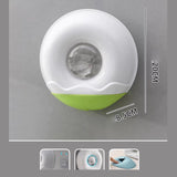 Maxbell Wall Mounted Wrap Cover Storage Box Multipurpose Punch Free for Home Bedroom Green