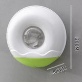 Maxbell Wall Mounted Wrap Cover Storage Box Multipurpose Punch Free for Home Bedroom Green