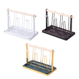 Maxbell Stylish Iron Mug Holder Cup Rack 6 Protective Hooks for Bottles Countertop Aureate