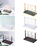 Maxbell Stylish Iron Mug Holder Cup Rack 6 Protective Hooks for Bottles Countertop Aureate