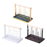 Maxbell Stylish Iron Mug Holder Cup Rack 6 Protective Hooks for Bottles Countertop Aureate