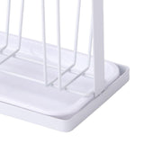 Maxbell Stylish Iron Mug Holder Cup Rack 6 Protective Hooks for Bottles Countertop White