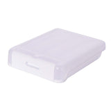 Maxbell Egg Holder Large Capacity Portable with Lid Stackable for Refrigerator White