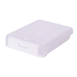 Maxbell Egg Holder Large Capacity Portable with Lid Stackable for Refrigerator White