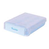 Maxbell Egg Holder Large Capacity Portable with Lid Stackable for Refrigerator Blue