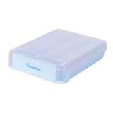 Maxbell Egg Holder Large Capacity Portable with Lid Stackable for Refrigerator Blue