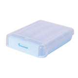 Maxbell Egg Holder Large Capacity Portable with Lid Stackable for Refrigerator Blue