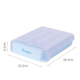 Maxbell Egg Holder Large Capacity Portable with Lid Stackable for Refrigerator Blue
