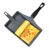 Maxbell Omelet Pan Cooking Tools Portable Curved Bottom for Household Picnic Party