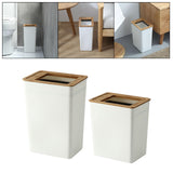 Maxbell Trash can Garbage Container Bin Anti Skid for Outdoor Office Bedroom Large