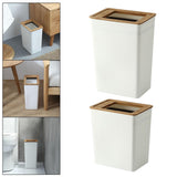 Maxbell Trash can Garbage Container Bin Anti Skid for Outdoor Office Bedroom Large