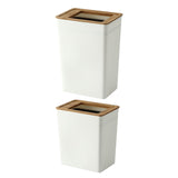 Maxbell Trash can Garbage Container Bin Anti Skid for Outdoor Office Bedroom Large