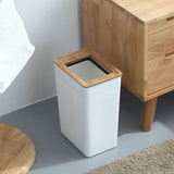 Maxbell Trash can Garbage Container Bin Anti Skid for Outdoor Office Bedroom Large