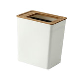 Maxbell Trash can Garbage Container Bin Anti Skid for Outdoor Office Bedroom Small
