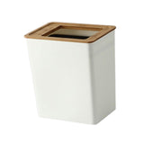 Maxbell Trash can Garbage Container Bin Anti Skid for Outdoor Office Bedroom Small