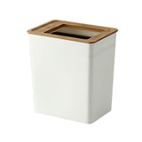 Maxbell Trash can Garbage Container Bin Anti Skid for Outdoor Office Bedroom Small