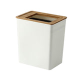 Maxbell Trash can Garbage Container Bin Anti Skid for Outdoor Office Bedroom Small