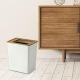 Maxbell Trash can Garbage Container Bin Anti Skid for Outdoor Office Bedroom Small