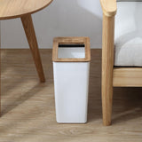 Maxbell Trash can Garbage Container Bin Anti Skid for Outdoor Office Bedroom Small