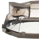 Maxbell Microwave cover Lid with Water Storage Tank Top Easily Tidy and Clean Brown