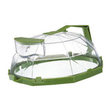 Maxbell Microwave cover Lid with Water Storage Tank Top Easily Tidy and Clean Green