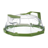 Maxbell Microwave cover Lid with Water Storage Tank Top Easily Tidy and Clean Green