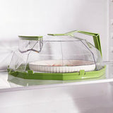 Maxbell Microwave cover Lid with Water Storage Tank Top Easily Tidy and Clean Green