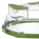 Maxbell Microwave cover Lid with Water Storage Tank Top Easily Tidy and Clean Green