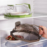 Maxbell Microwave cover Lid with Water Storage Tank Top Easily Tidy and Clean Green