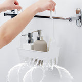 Maxbell Hanging Basket Bin Double Hook Multifunctional for Wash Bathroom Bedroom