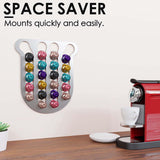 Maxbell Kitchen Aluminum Coffee Capsule Holder Holding 22 pod 11x10inch Durable