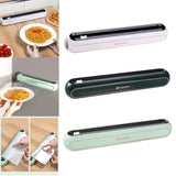 Maxbell Cling Film Wrap Dispenser Multi Functional Refillable Kitchen Storage Tool White
