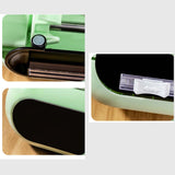 Maxbell Cling Film Wrap Dispenser Multi Functional Refillable Kitchen Storage Tool Light green