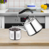 Maxbell Stainless Steel Whistling Tea Kettle with Filter Teapot for Boiling Coffee