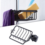 Maxbell Kitchen Storage Shelves Accessories Detachable Toilet Bathroom Utensil Black