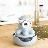 Maxbell Handle Cleaning Brush Dish Scrubber Household for Utensils Tableware Bowl Gray