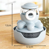 Maxbell Handle Cleaning Brush Dish Scrubber Household for Utensils Tableware Bowl Gray