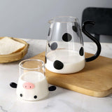 Maxbell Milk Glass Kettle Cute Coffee Pot Portable for Milk Small
