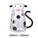 Maxbell Milk Glass Kettle Cute Coffee Pot Portable for Milk Small