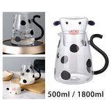 Maxbell Milk Glass Kettle Cute Coffee Pot Portable for Milk Small