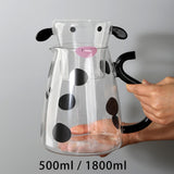 Maxbell Milk Glass Kettle Cute Coffee Pot Portable for Milk Small