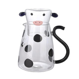 Maxbell Milk Glass Kettle Cute Coffee Pot Portable for Milk Small