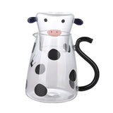 Maxbell Milk Glass Kettle Cute Coffee Pot Portable for Milk Small