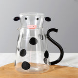 Maxbell Milk Glass Kettle Cute Coffee Pot Portable for Milk Small