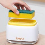 Maxbell Dish Soap Dispenser Sink Countertop Organizer for Washroom Home Toilet Yellow