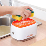 Maxbell Dish Soap Dispenser Sink Countertop Organizer for Washroom Home Toilet Orange