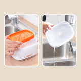 Maxbell Dish Soap Dispenser Sink Countertop Organizer for Washroom Home Toilet Orange