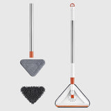 Maxbell Mop Multipurpose 360 Degree Rotation Triangle Mopping for Wall Kitchen Floor White